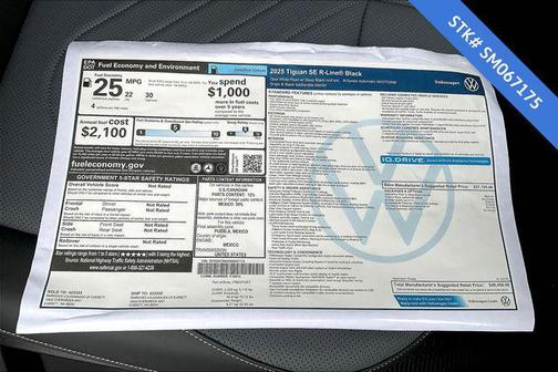 2025 Volkswagen Tiguan 2.0T SE R-Line Black 4MOTION