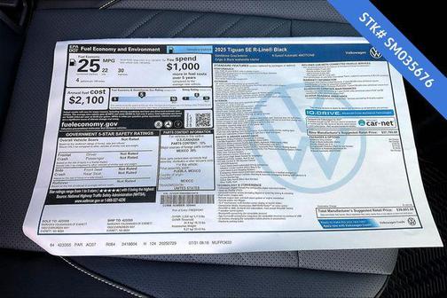 2025 Volkswagen Tiguan 2.0T SE R-Line Black 4MOTION