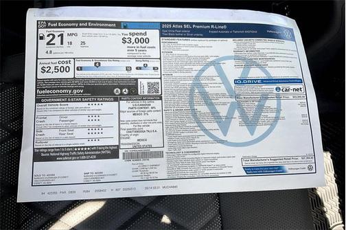 2025 Volkswagen Atlas 2.0T SEL Premium R-Line 4MOTION