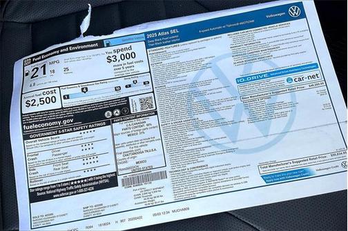 2025 Volkswagen Atlas 2.0T SEL