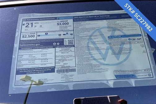 2025 Volkswagen Atlas Cross Sport 2.0T SE w/Technology 4MOTION