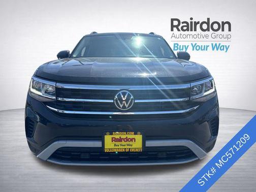 Deep Black Pearl 2021 Volkswagen Atlas 3.6L SE w/Technology