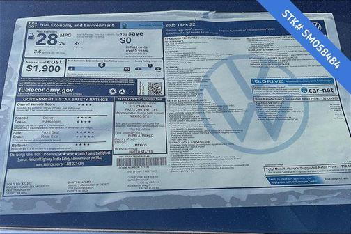 2025 Volkswagen Taos 1.5T SE