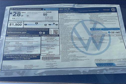 2025 Volkswagen Taos 1.5T SE