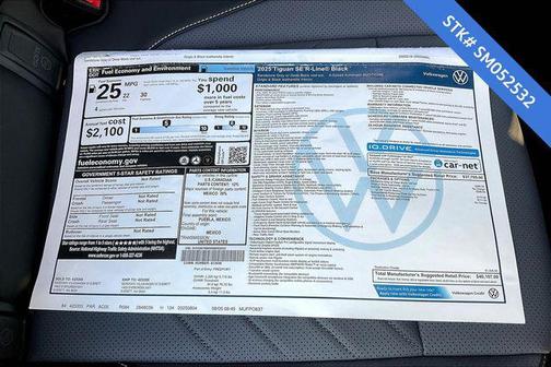 2025 Volkswagen Tiguan 2.0T SE R-Line Black 4MOTION