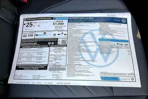 2025 Volkswagen Tiguan 2.0T SE R-Line Black 4MOTION