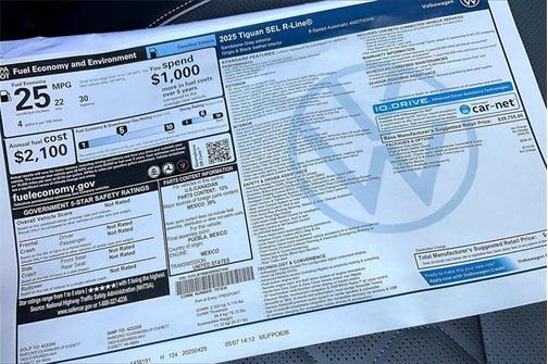 2025 Volkswagen Tiguan 2.0T SEL R-Line 4MOTION