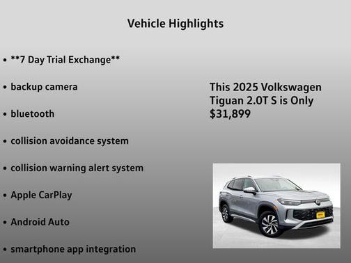 2025 Volkswagen Tiguan 2.0T S 4MOTION
