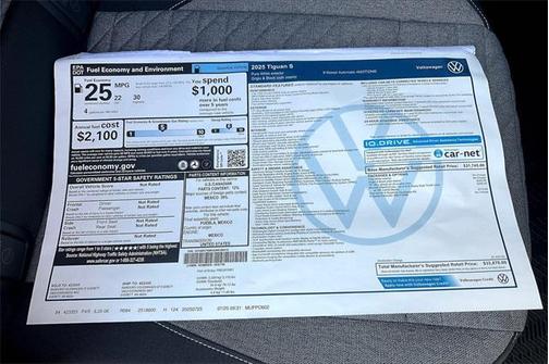 2025 Volkswagen Tiguan 2.0T S 4MOTION