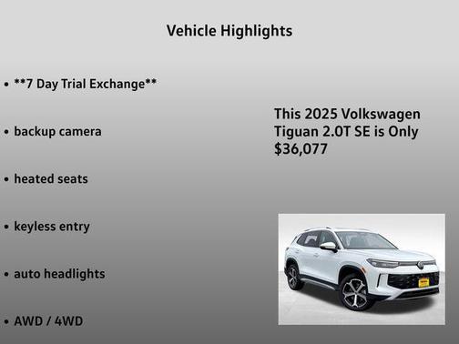 2025 Volkswagen Tiguan 2.0T SE 4MOTION
