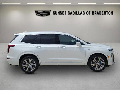 Crystal White Tricoat 2025 Cadillac XT6 Premium Luxury AWD
