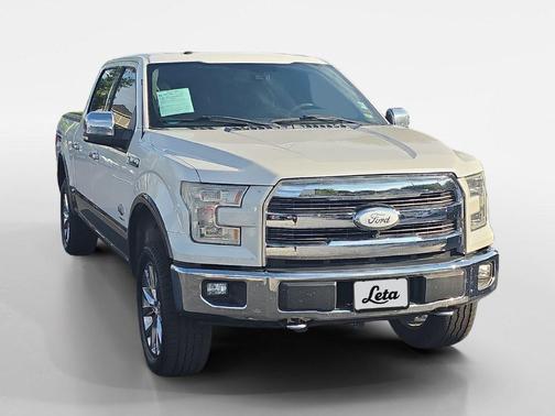 White Platinum Metallic Tri-Coat 2015 Ford F-150 King Ranch