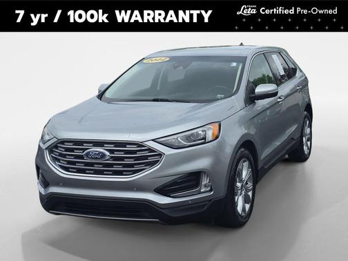 Iconic Silver Metallic 2022 Ford Edge Titanium