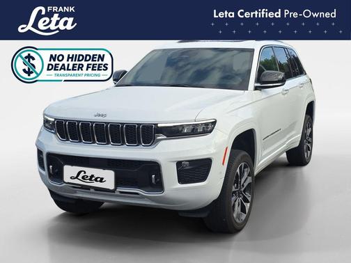 Bright White Clearcoat 2022 Jeep Grand Cherokee Overland