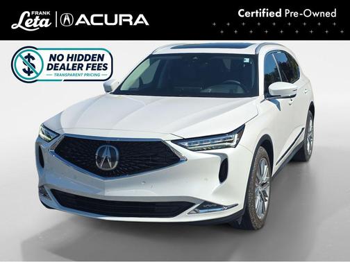 Platinum White Pearl 2024 Acura MDX Advance Package