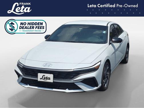 Serenity White 2025 Hyundai ELANTRA Sport
