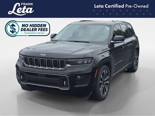 Diamond Black Crystal Pearlcoat 2023 Jeep Grand Cherokee Overland