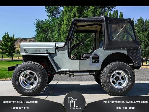 Gray 1954 Willys CJ-3B