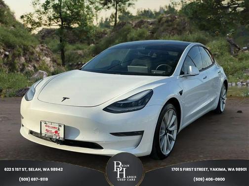 Pearl White Multi-Coat 2020 Tesla Model 3 Long Range