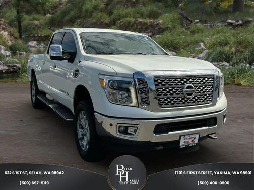 Pearl White 2017 Nissan Titan XD SL