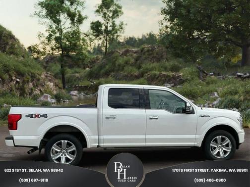 White Platinum Metallic Tri-Coat 2018 Ford F-150 Platinum
