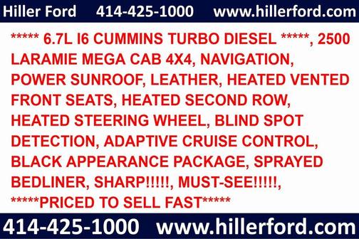 2019 RAM 2500 Laramie Mega Cab 4x4 6'4' Box