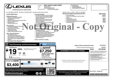 2024 Lexus LX 600 F SPORT