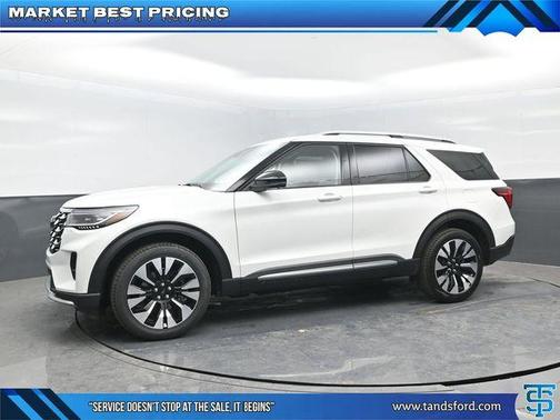 Star White 2026 Ford Explorer Platinum