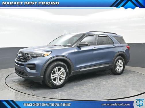 Blue Metallic 2021 Ford Explorer XLT