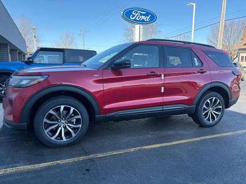 Rapid Red Metallic Tinted Clearcoat 2026 Ford Explorer ST-Line