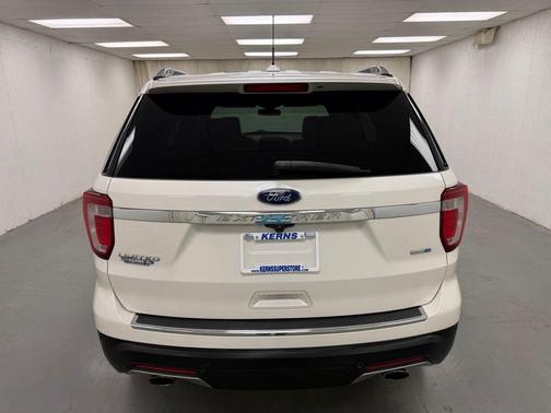 White Platinum Metallic Tri-Coat 2018 Ford Explorer Limited