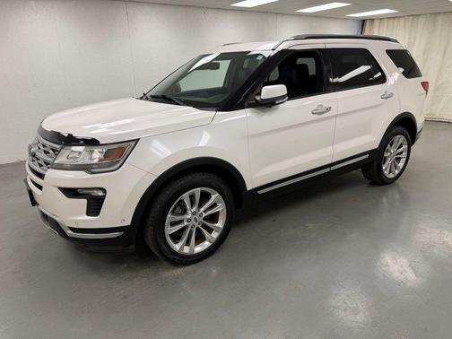 White Platinum Metallic Tri-Coat 2018 Ford Explorer Limited