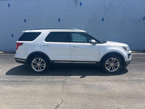 White Platinum Metallic Tri-Coat 2018 Ford Explorer Limited