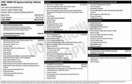 2021 BMW X3 M40i
