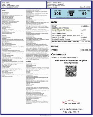 2025 Tesla Model S Plaid