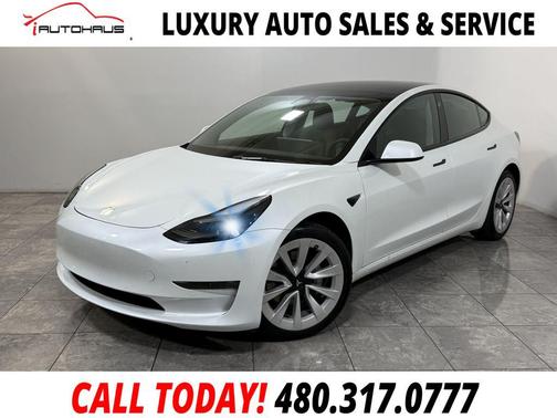 Pearl White Multi-Coat 2022 Tesla Model 3 Long Range