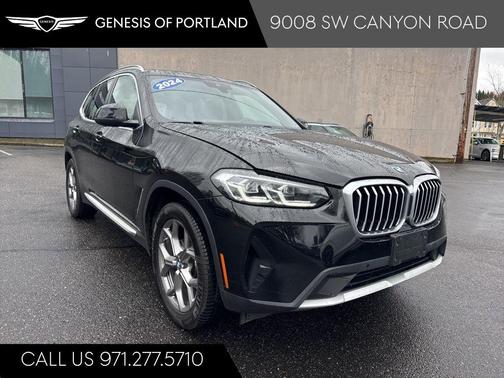 Black Sapphire Metallic 2024 BMW X3 xDrive30i