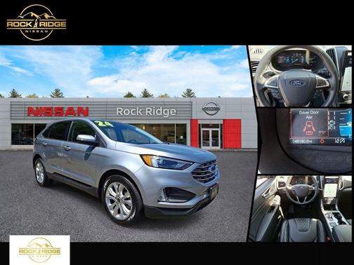 Silver Metallic 2024 Ford Edge Titanium