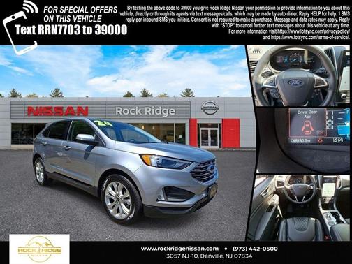Silver Metallic 2024 Ford Edge Titanium