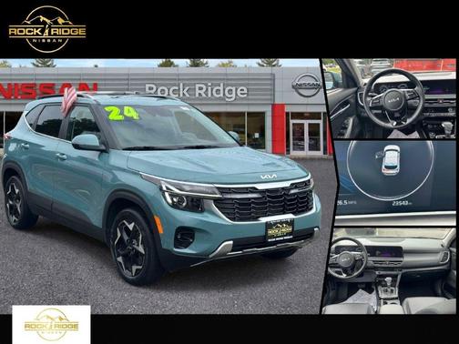 Blue 2024 Kia Seltos EX