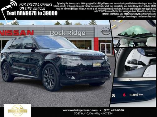 Santorini Black 2023 Land Rover Range Rover Sport SE