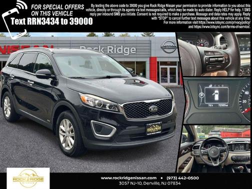 Ebony Black 2018 Kia Sorento LX