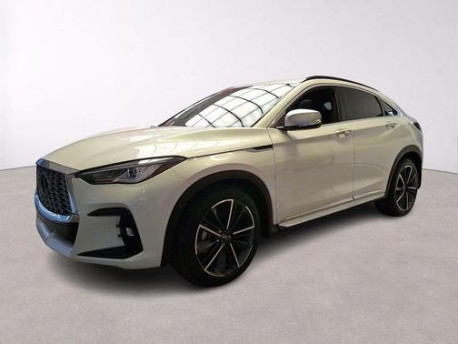 Radiant White 2025 INFINITI QX55 LUXE