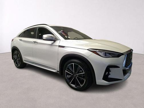 Radiant White 2025 INFINITI QX55 LUXE