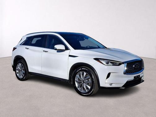 Lunar White 2022 INFINITI QX50 Luxe