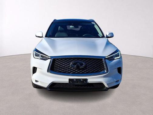Lunar White 2022 INFINITI QX50 Luxe
