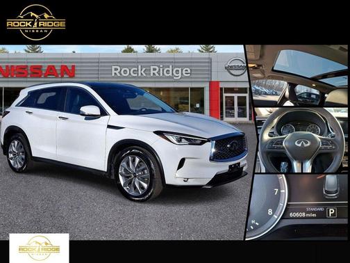 Lunar White 2022 INFINITI QX50 Luxe