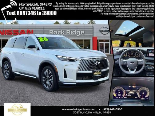 Radiant White 2026 INFINITI QX60 Luxe
