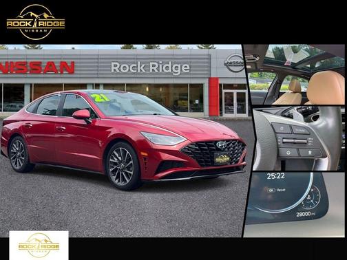 Calypso Red 2021 Hyundai SONATA Limited