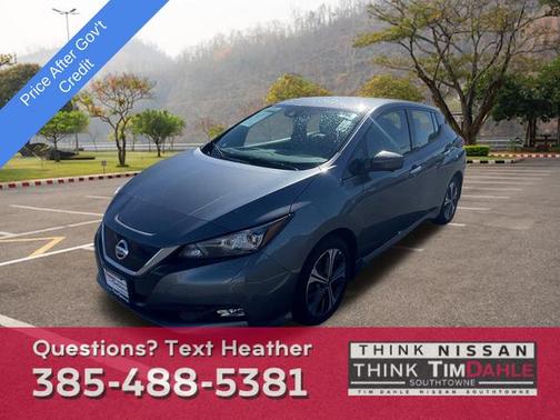 Gun Metallic 2021 Nissan Leaf SL PLUS 62 kWh